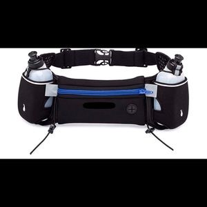 Running belt with water bottles unisex